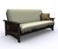 Futon Frame - Rhodes Full Size Metal Wood Futon in Espresso - 35-7014-004