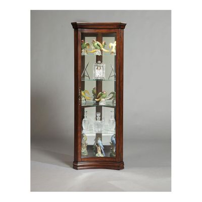 Gallery Concave Corner Curio - Pulaski