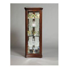 Gallery Concave Corner Curio - Pulaski