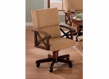 Game Chair in Cherry / Walnut with Black Accents - Coaster