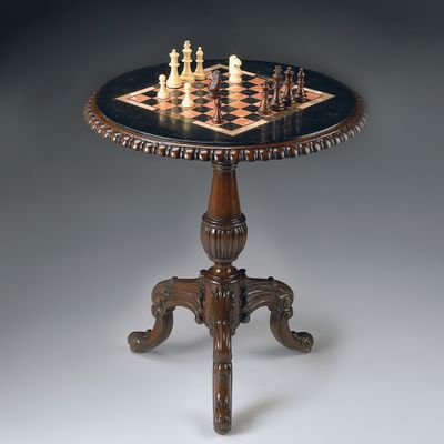 Game Table with Veneer Chess Board Top - Butler Furniture - BT-2345070