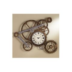 Gear Wall Art with Clock - Holly and Martin