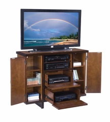 Geo 44 Inch Compact Credenza in Walnut - Home Styles - 5539-100