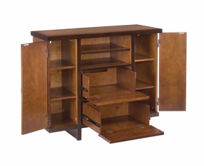 Geo 44 Inch Compact Credenza in Walnut - Home Styles - 5539-100