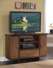 Geo Deluxe Entertainment Center in Walnut - Home Styles - 5539-120