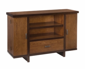 Geo Deluxe Entertainment Center in Walnut - Home Styles - 5539-120
