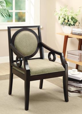 Geometric Styled Accent Chair with Circle Motifs - 902097