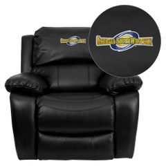 Georgia Southwestern State University Hurricanes Leather Rocker Recliner - MEN-DA3439-91-BK-41036-EMB-GG