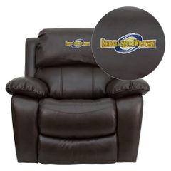 Georgia Southwestern State University Hurricanes Leather Rocker Recliner - MEN-DA3439-91-BRN-41036-EMB-GG