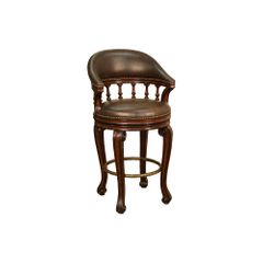 Giovanni Leather Stool - American Hertiage - AH-126836