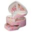 Girl's Glitter-Daisy Heart-Shaped Musical Ballerina Jewelry Box - Ruby - Jewelry Boxes by Mele - 00802S11M