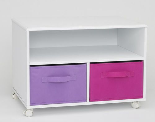 Girl's TV Cart in White - 4D Concepts - 12410