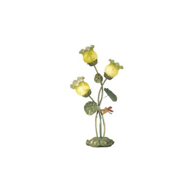 Glass Lily Pad Dragonfly Accent Lamp - TA50116 - Dale Tiffany