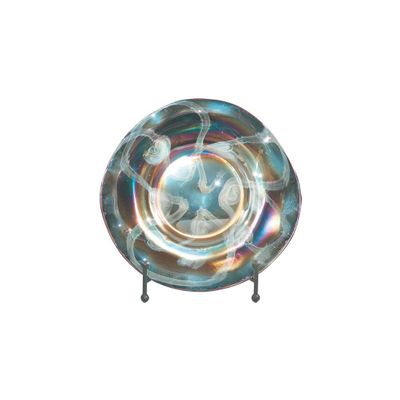 Glass Seaside Heights Charger with Stand - Dale Tiffany