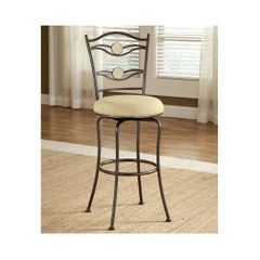 Golden Bronze Harbour Point Double Circle Swivel Bar Stool - Hillsdale