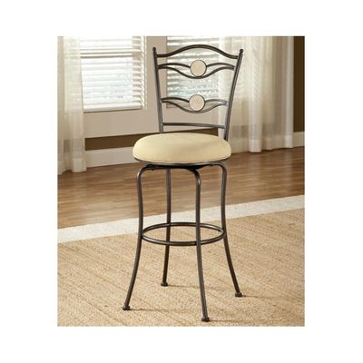 Golden Bronze Harbour Point Double Circle Swivel Counter Stool - Hillsdale