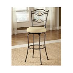 Golden Bronze Harbour Point Double Circle Swivel Counter Stool - Hillsdale