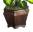 Golden Dieffenbachia with Wood Vase Silk Plant in Green - Nearly Natural - 6592-0507