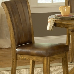 Grand Bay 5-Piece Round Dining Set in Medium Oak - Hillsdale Furniture - 4337DTBRDC