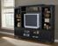 Grand Bay Small Entertainment Wall Unit in Black - Hillsdale Furniture - 6123SEC
