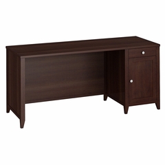 Grand Expressions 66" Single Pedestal Desk in Warm Molasses - Kathy Ireland