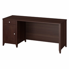 Grand Expressions 66" Single Pedestal Desk in Warm Molasses - Kathy Ireland