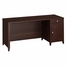 Grand Expressions 66" Single Pedestal Desk in Warm Molasses - Kathy Ireland