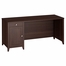 Grand Expressions 66" Single Pedestal Desk in Warm Molasses - Kathy Ireland
