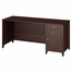 Grand Expressions 66" Single Pedestal Desk in Warm Molasses - Kathy Ireland