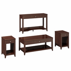 Grand Expressions Americana 4 Piece Occasional Table Set in Warm Molasses - Kathy Ireland