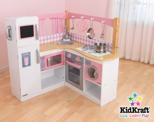 Grand Gourmet Corner Kitchen - KidKraft Furniture - 53185