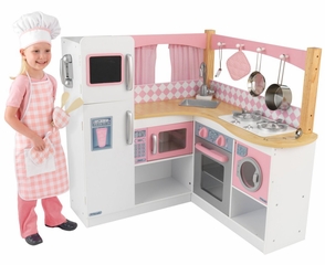 Grand Gourmet Corner Kitchen - KidKraft Furniture - 53185