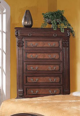 Grand Prado Tall Chest in Brown Cherry - 202205
