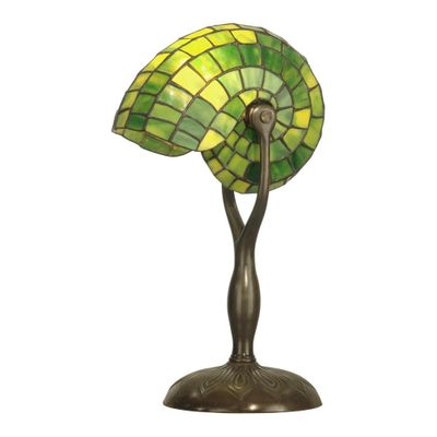 Green Nautilus Table Lamp - Small - Dale Tiffany