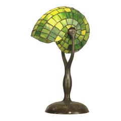 Green Nautilus Table Lamp - Small - Dale Tiffany