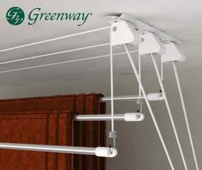 Greenway Indoor 3-Rod Laundry Lift - Greenway Home Products - GCL3LL