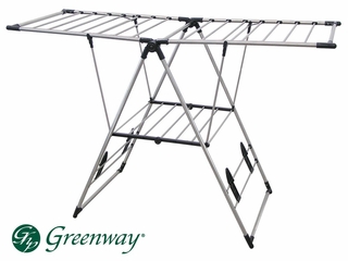 Greenway Indoor/Outdoor X-Large Stainless Steel Fold Away Laundry Rack - Greenway Home Products - GFR0501SS