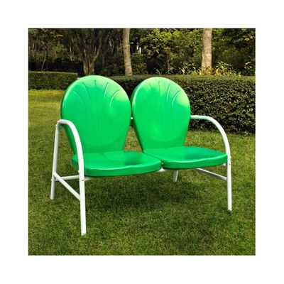 Griffith Metal Loveseat in Grasshopper Green - CROSLEY-CO1002A-GR