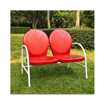 Griffith Metal Loveseat in Red - CROSLEY-CO1002A-RE