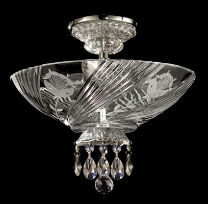 Grove Park-Court Semi Flush Mount - Dale Tiffany - GH90248