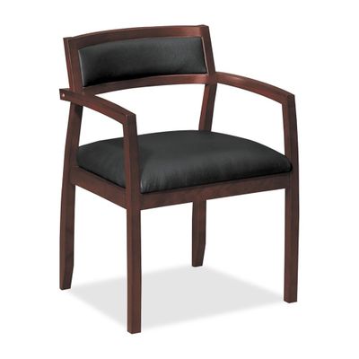 Guest Chair - Bourbon Cherry/Black Leather - BSXVL852HST11