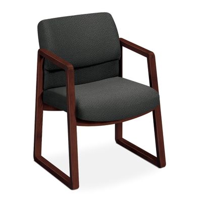 Guest Chair - Gray Fabric/Mahogany Frame - HON2403NAB12
