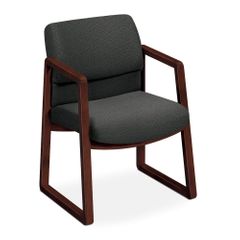 Guest Chair - Gray Fabric/Mahogany Frame - HON2403NAB12