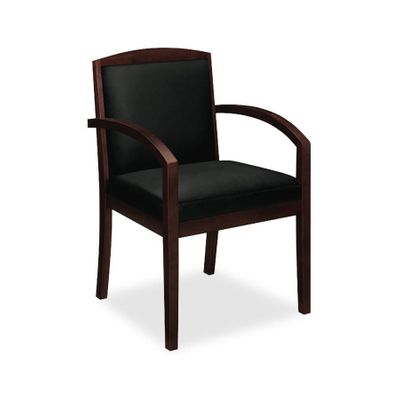 Guest Chair - Mahogany/Black Lthr - BSXVL853NSP11