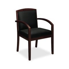 Guest Chair - Mahogany/Black Lthr - BSXVL853NSP11