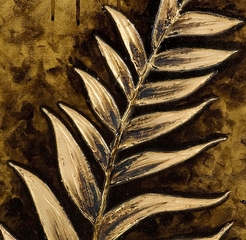 Guilded Leaves Wall Decor - IMAX - 87184