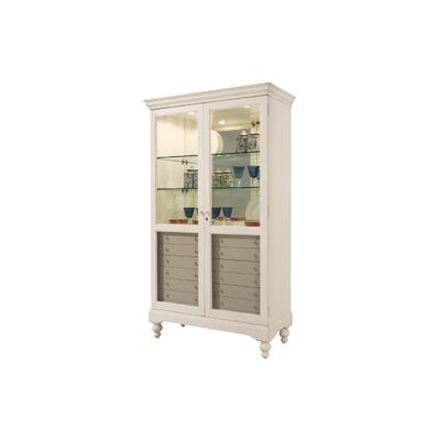 Hampshire Display Cabinet with 6 Drawers - Howard Miller