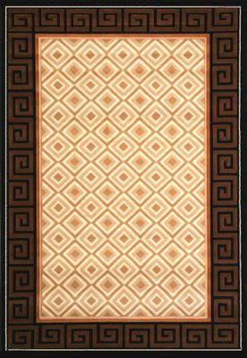 Hand Carved Machine Woven Rug - 5' 3