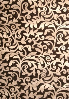 Hand Carved Machine Woven Rug - 5' 3