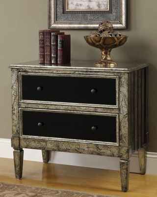 Hand Painted Cabinet with 2 Drawers - 950229